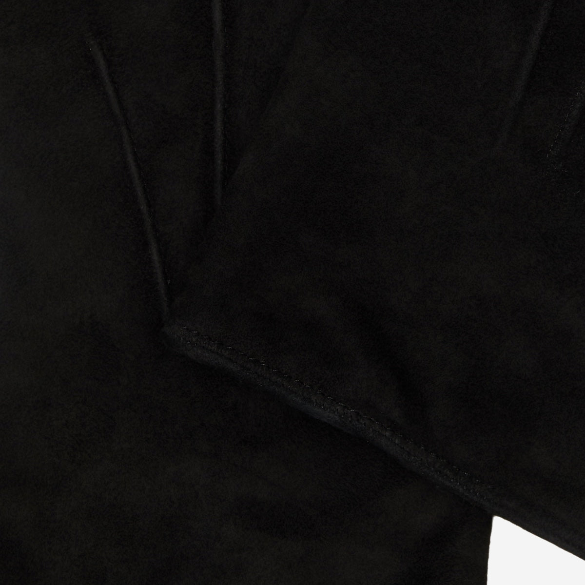 Silvia (black) - Italian suede leather gloves with luxurious cashmere lining
