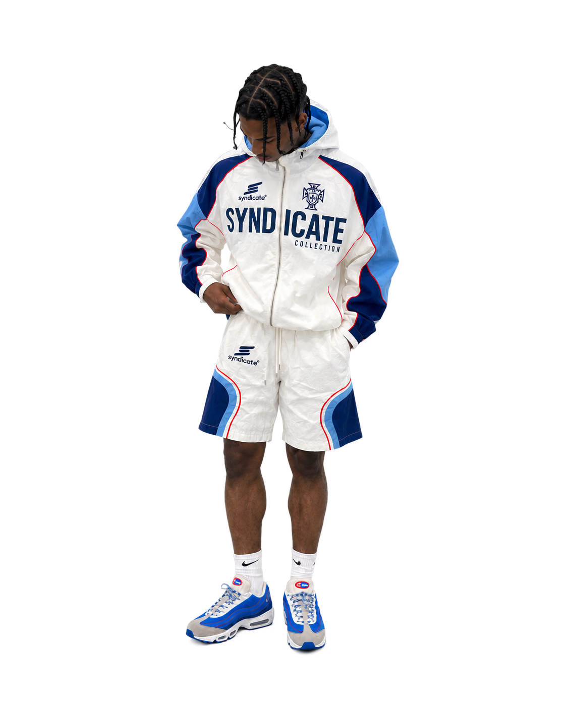 Syndicate Nylon Tracksuit Set - White