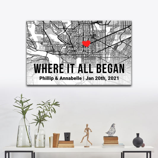Couple Street Map Sign II