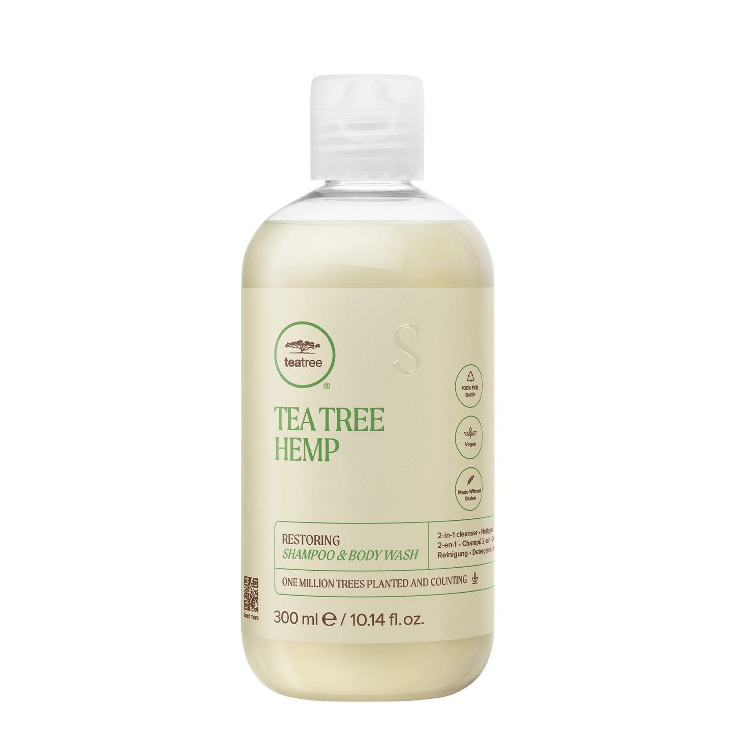 Tea Tree Hemp Restoring Shampoo And Body Wash  10.14 oz.
