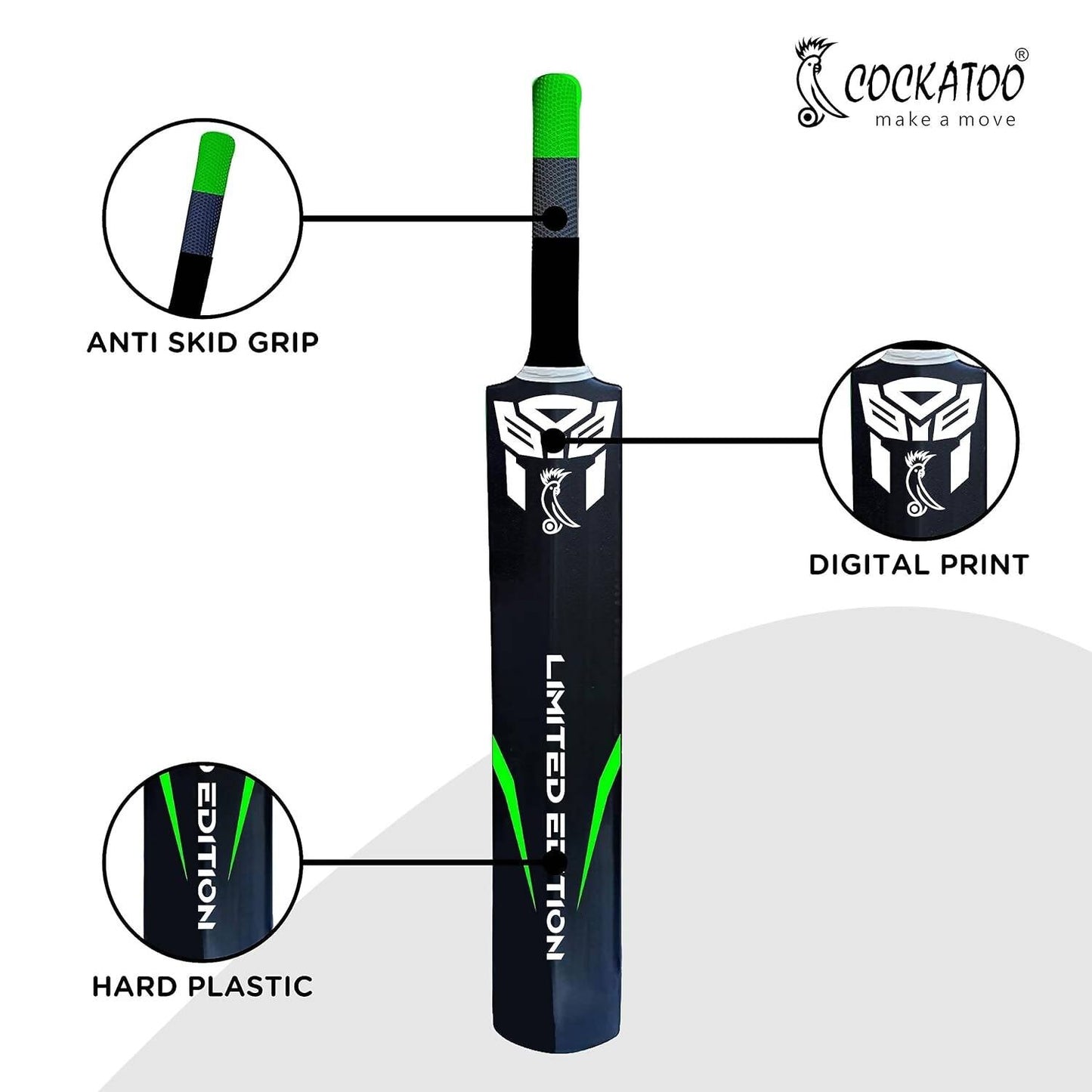 Cockatoo Destructor Plastic Cricket Bat