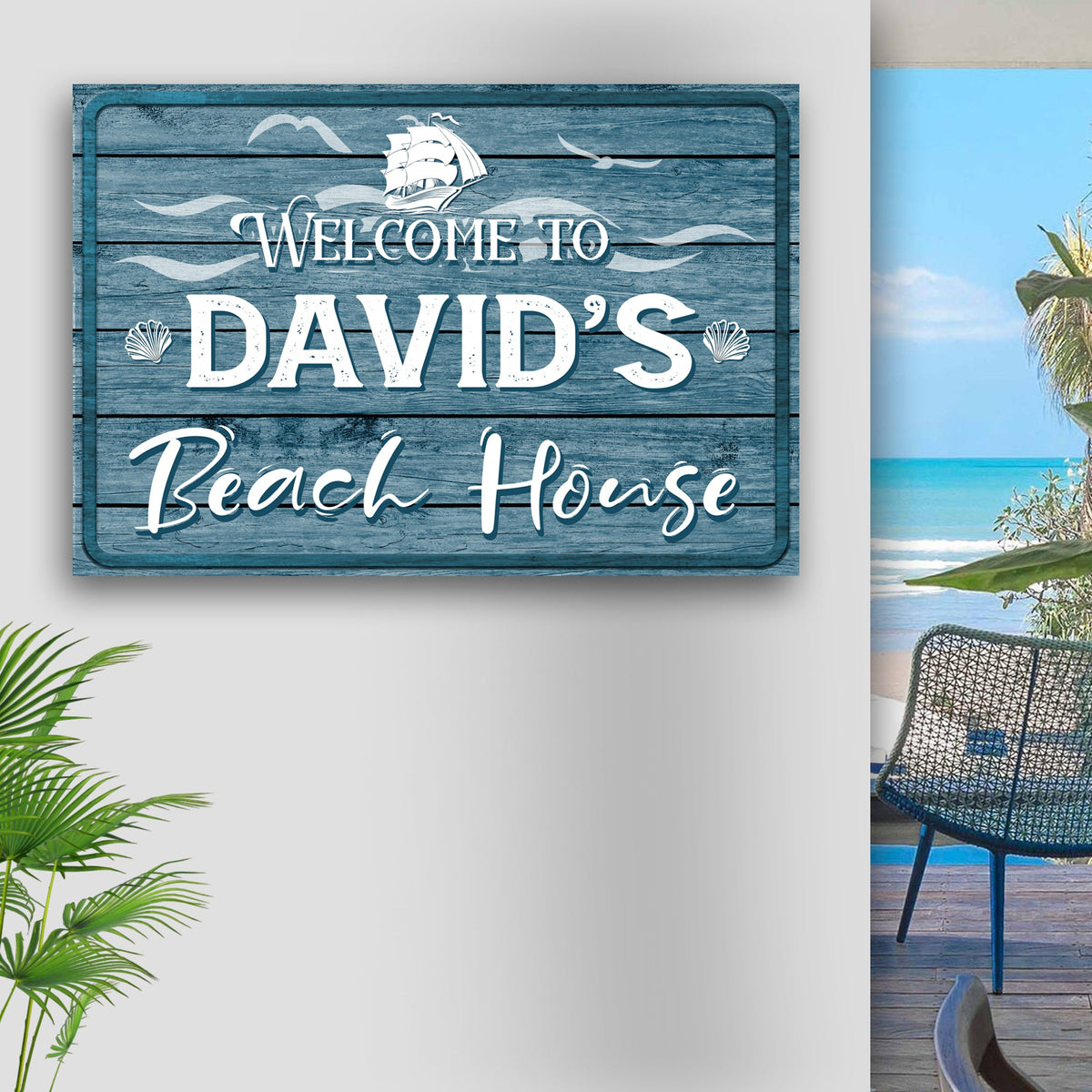Beach House Welcome Sign