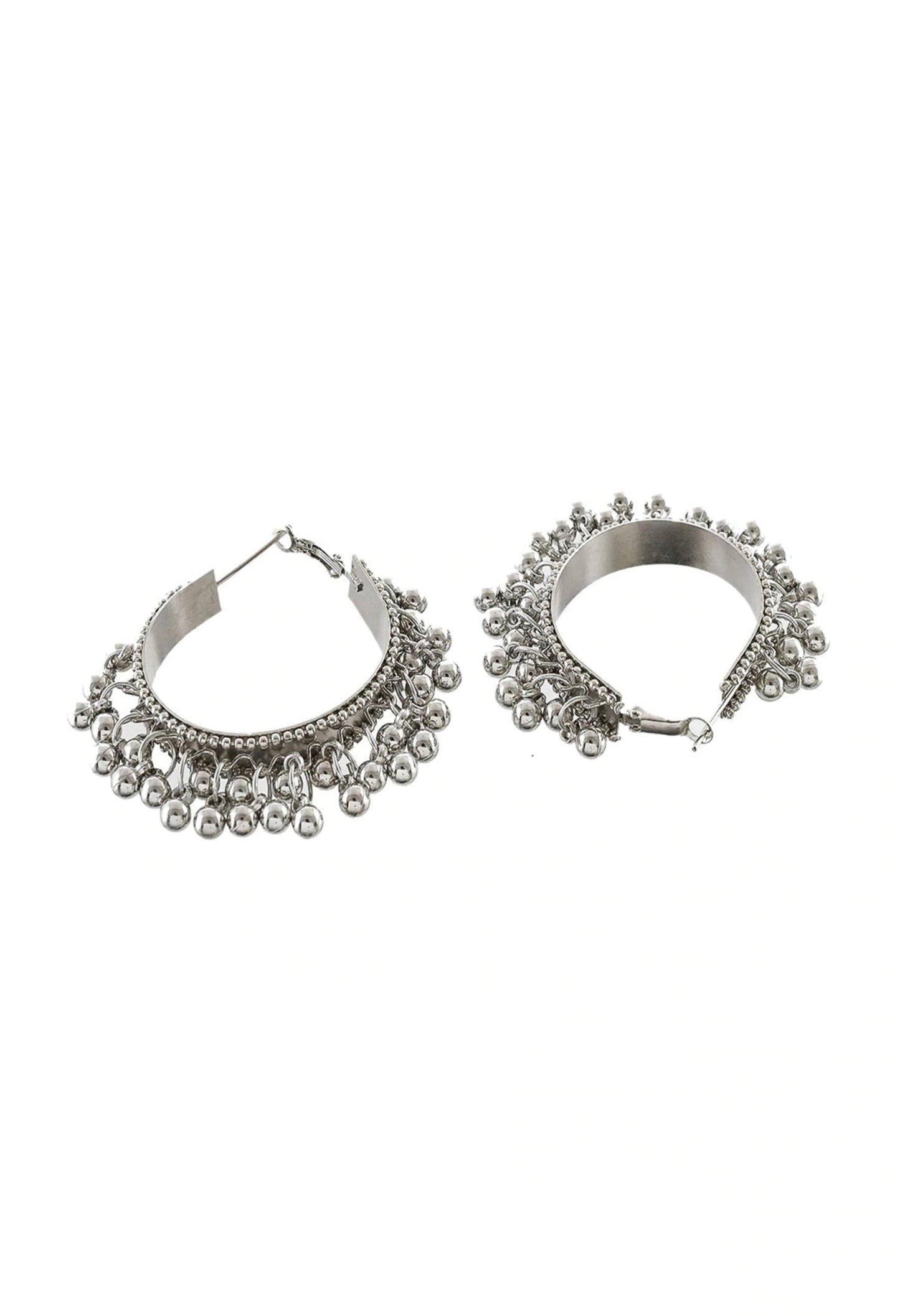 Mominos Fashion Johar Kamal Women's Oxidised Ghungroo Earrings