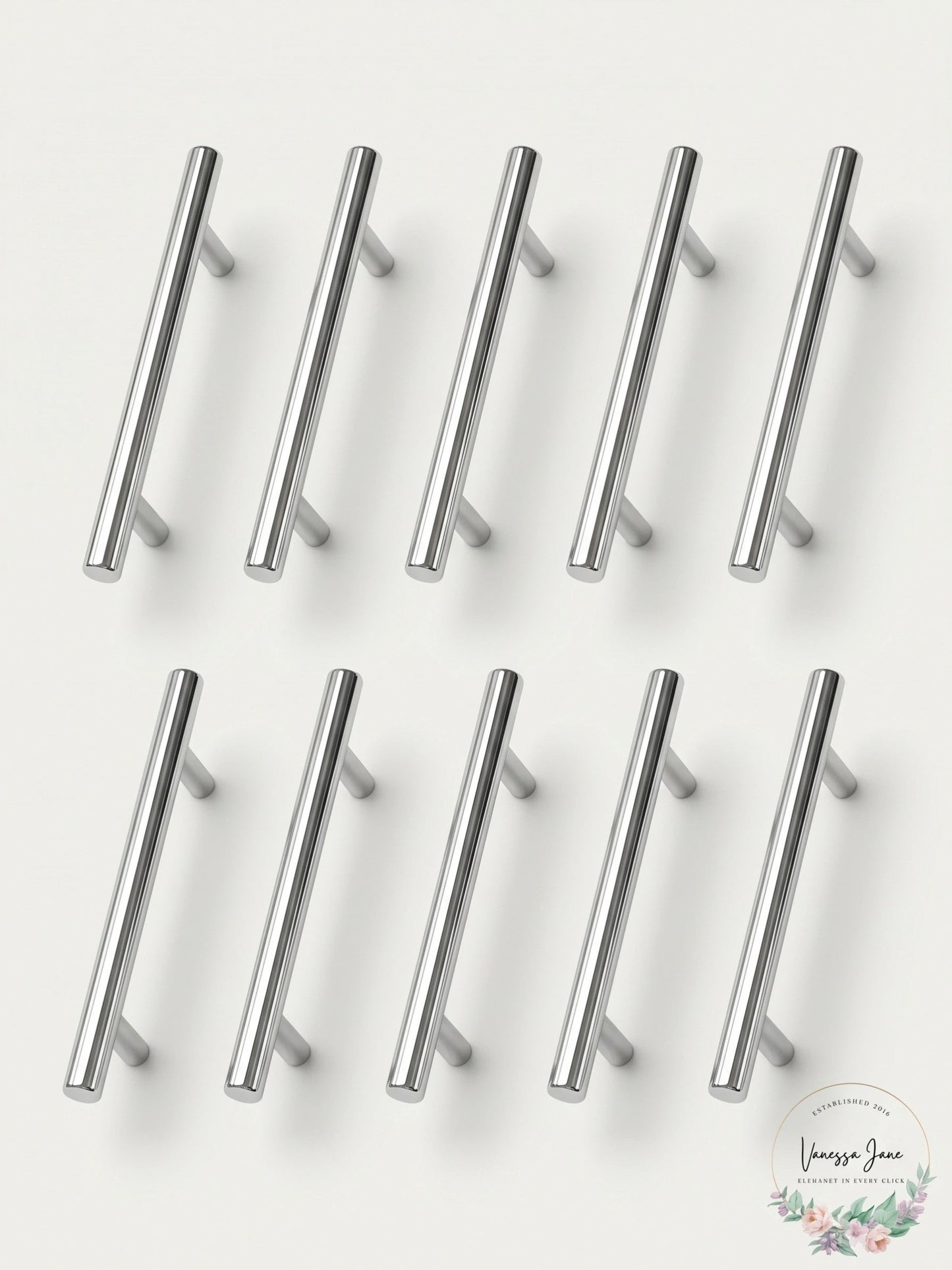 Build Essentials 5 Inch Center to Center Bar Cabinet Pull - 10 Pack