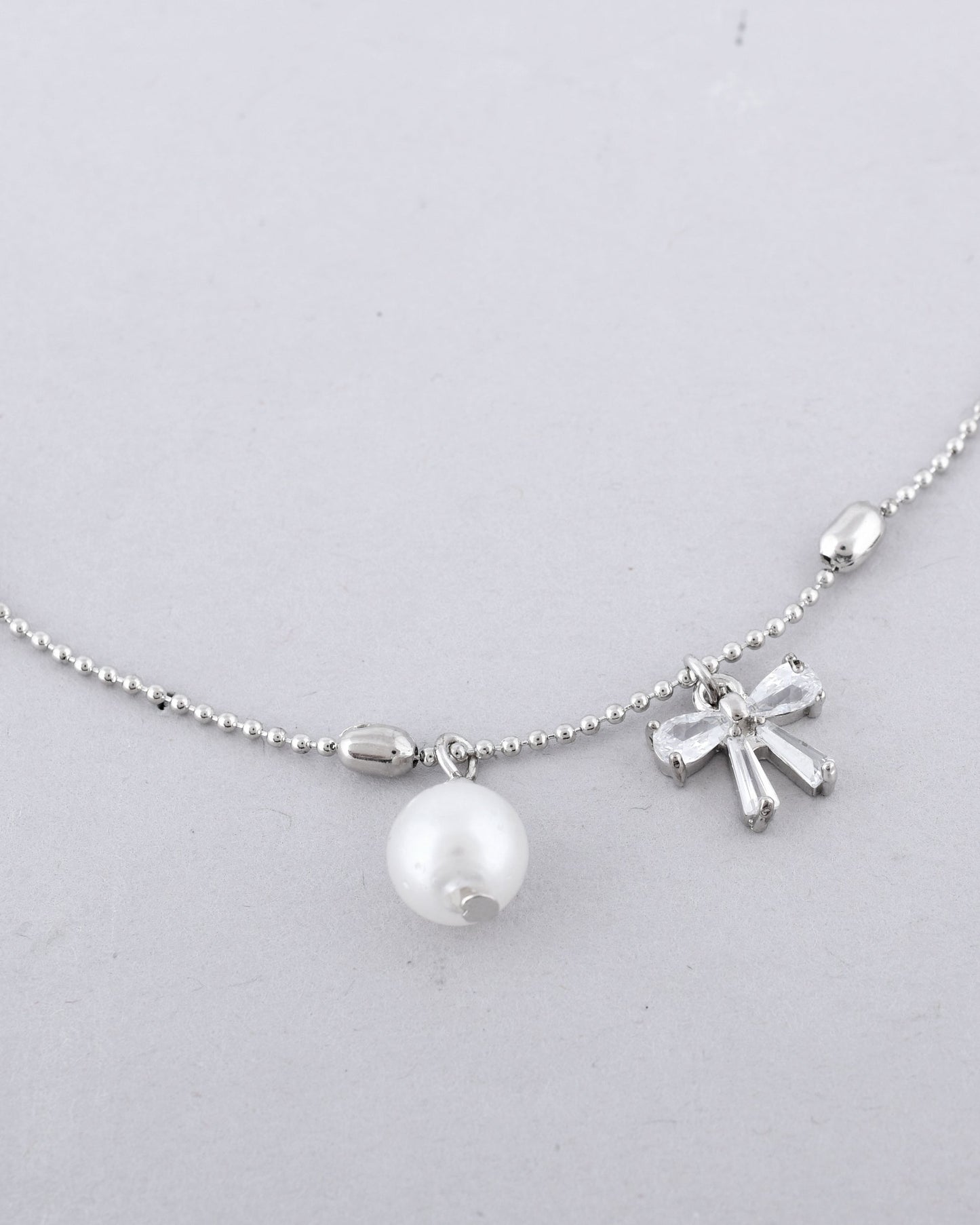 VOJ Women Dimond Silver Plated Anklets
