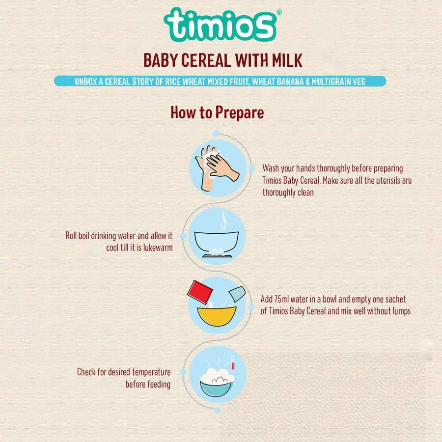 Timios Assorted Organic Baby Cereal