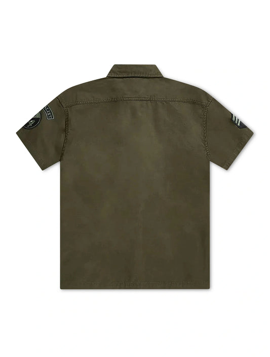 Jordan Craig Military Cargo Shirt - Army Green