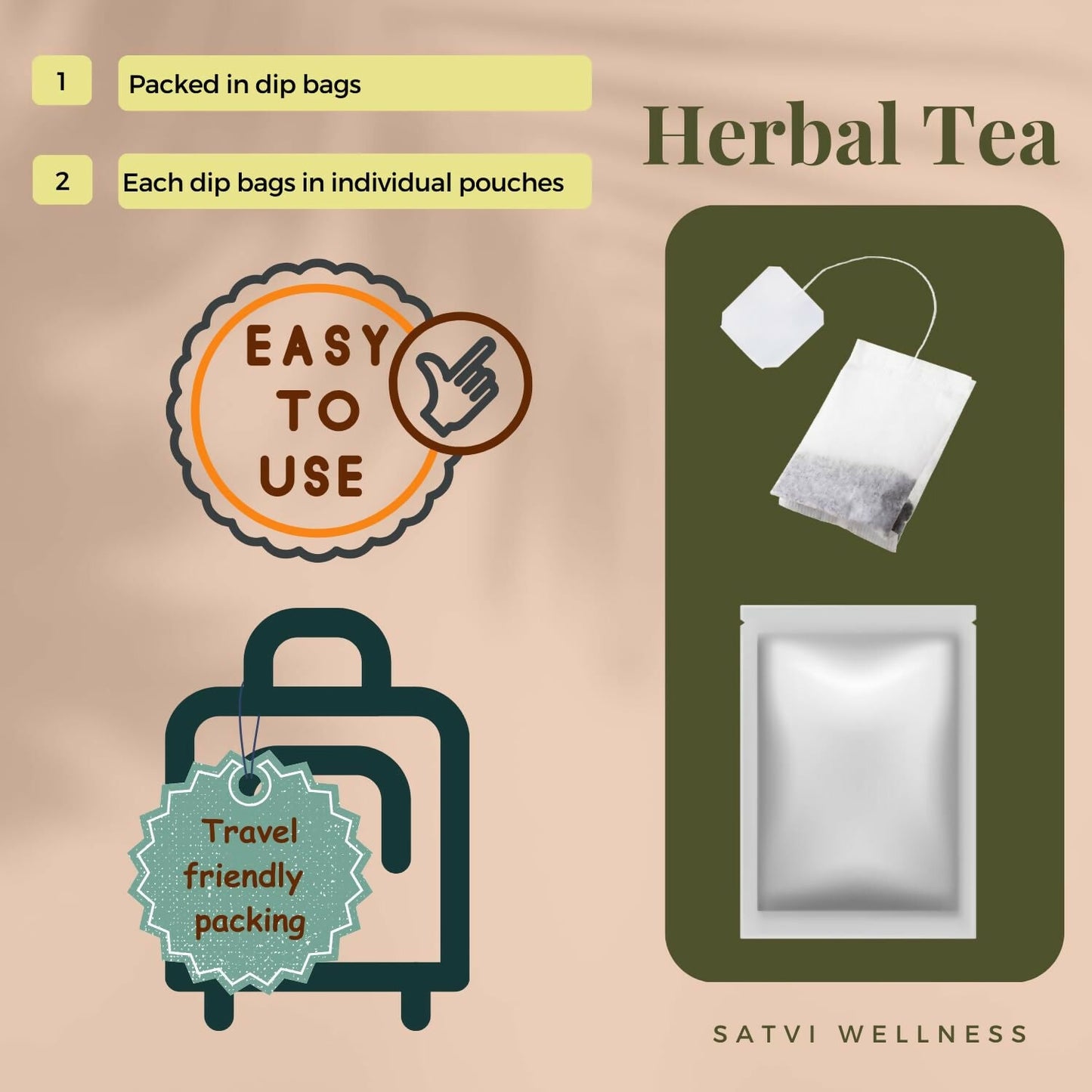 Satvi Wellness Beetroot Tea | Beetroot Tea Bags