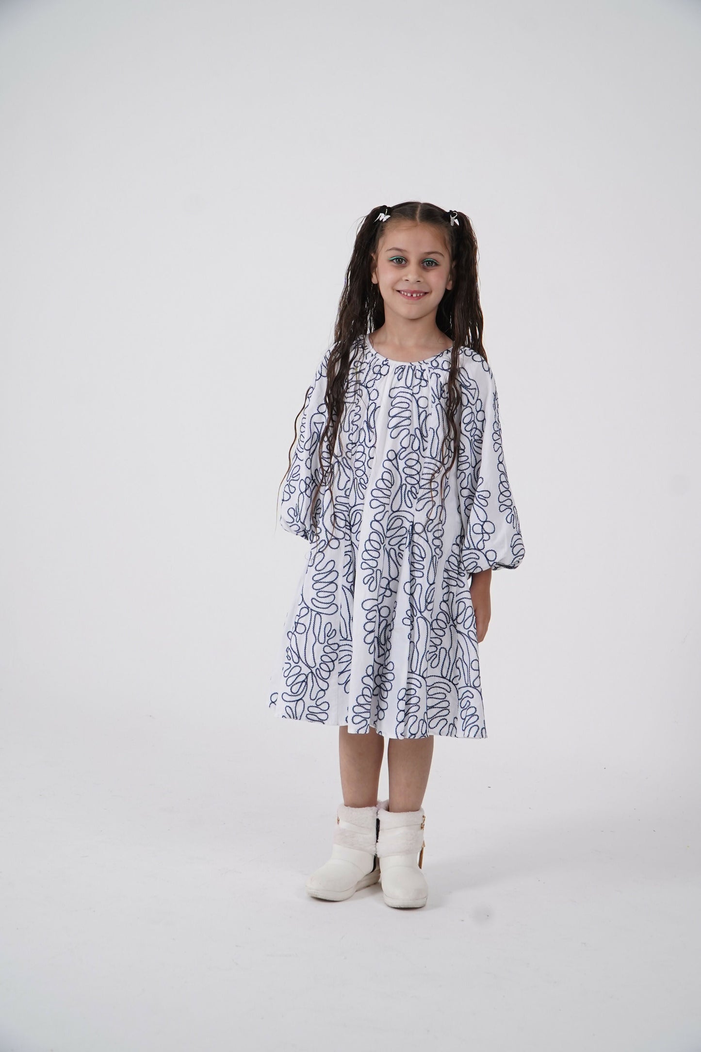 LH Luxury Fashion Balloon Sleeve Dress for Girls – Premium Kidswear Brands in India