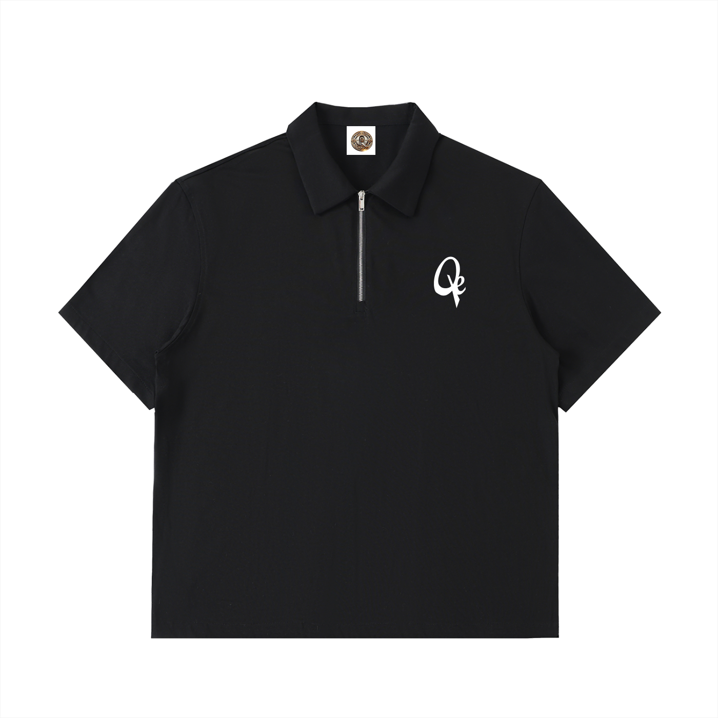 QE Half-Zip Cotton Polo Shirt