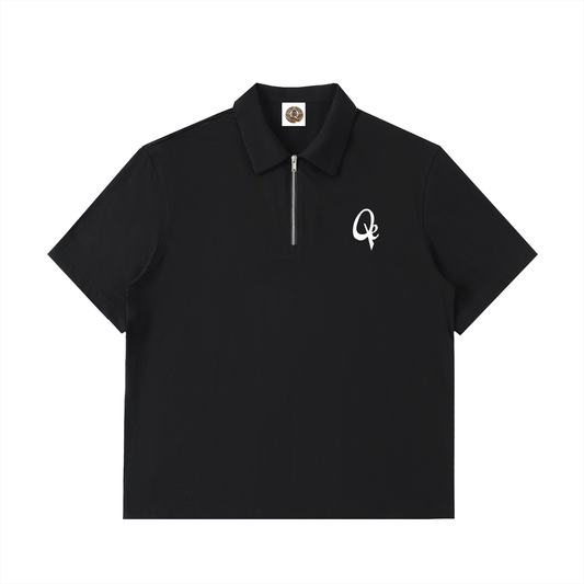 QE Half-Zip Cotton Polo Shirt