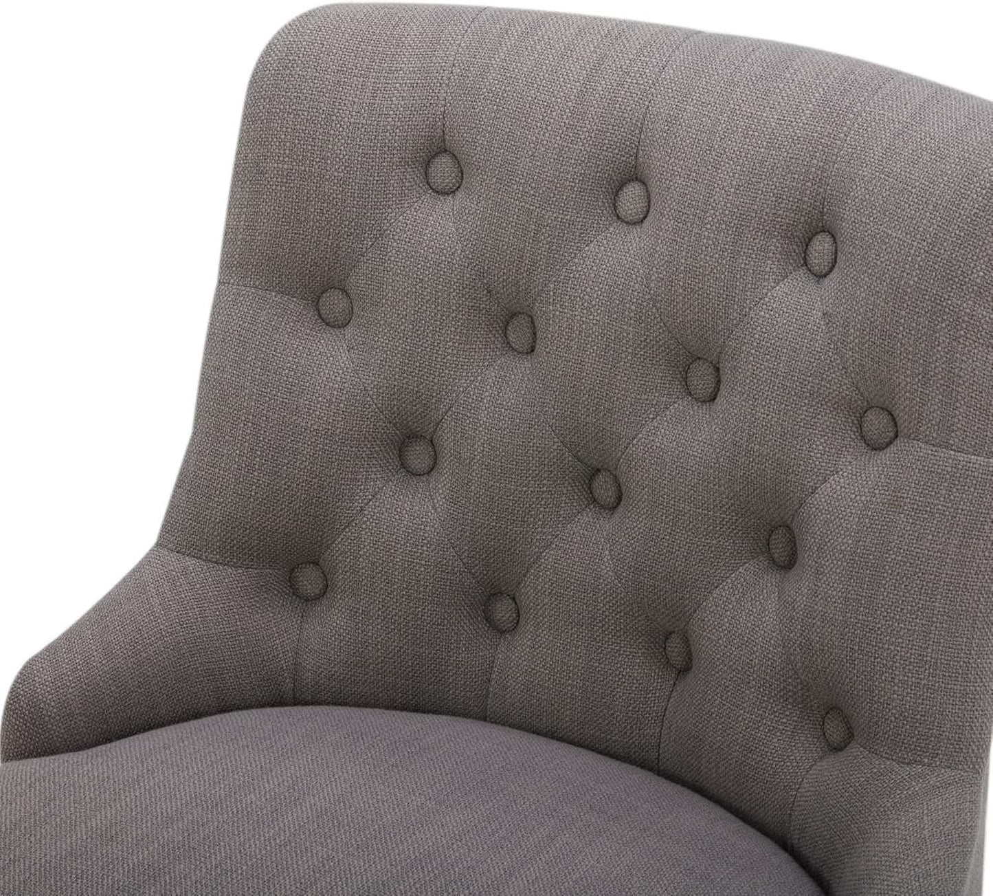 Flint Grey Upholstered Swivel Bar Stool 26 Inch Set Of 2