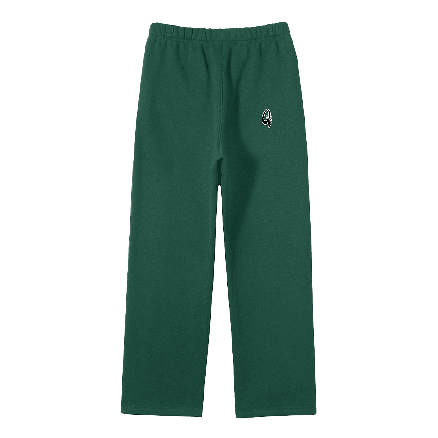 QE Unisex Solid Color Fleece Straight Leg Pants