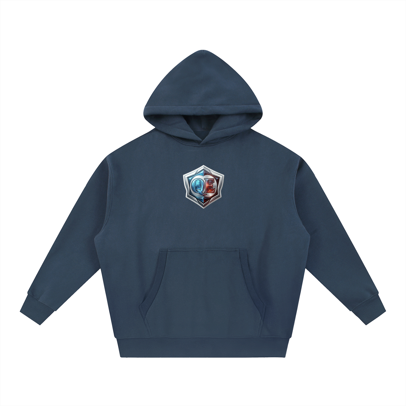 QE Shield Essential Oversized Boxy Fit Fleece Hoodie