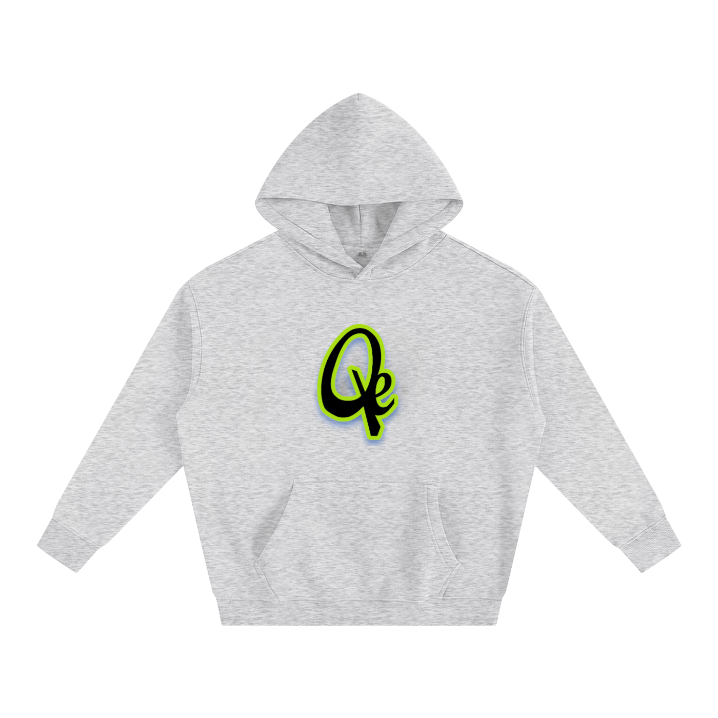 QE Neon Oversize Fleeced Hoodie