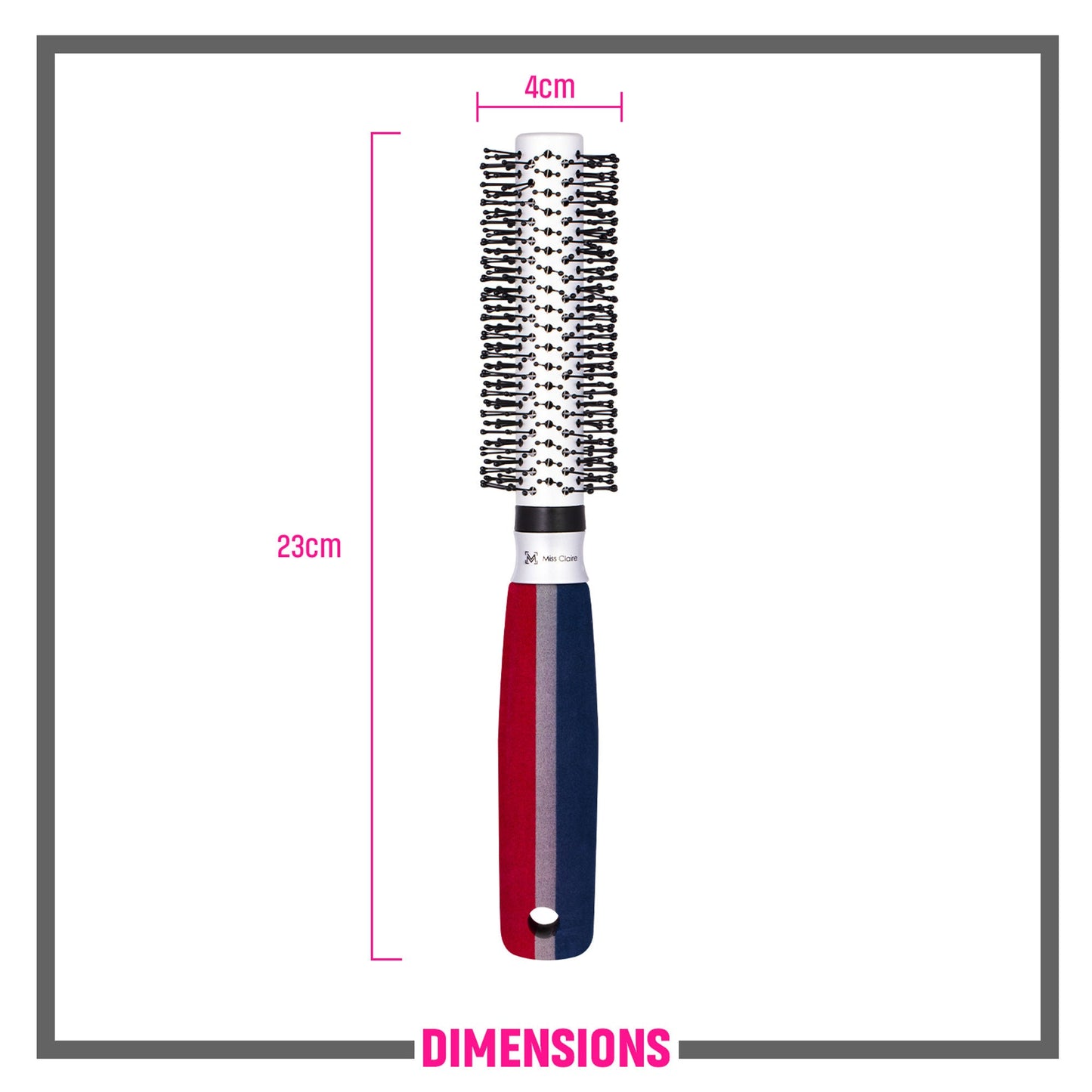 Miss Claire R9802Evsa Round Hair Brush