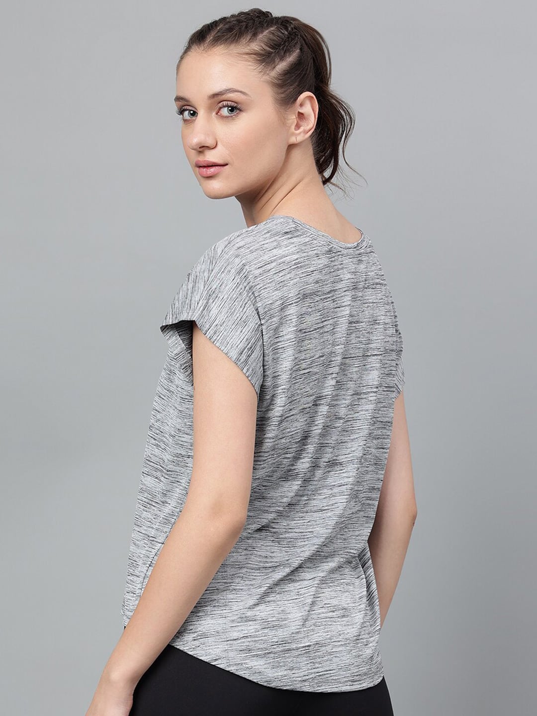 MKH Typography Printed Extended Sleeves Dri-FIT Relaxed Fit Sports T-shirt