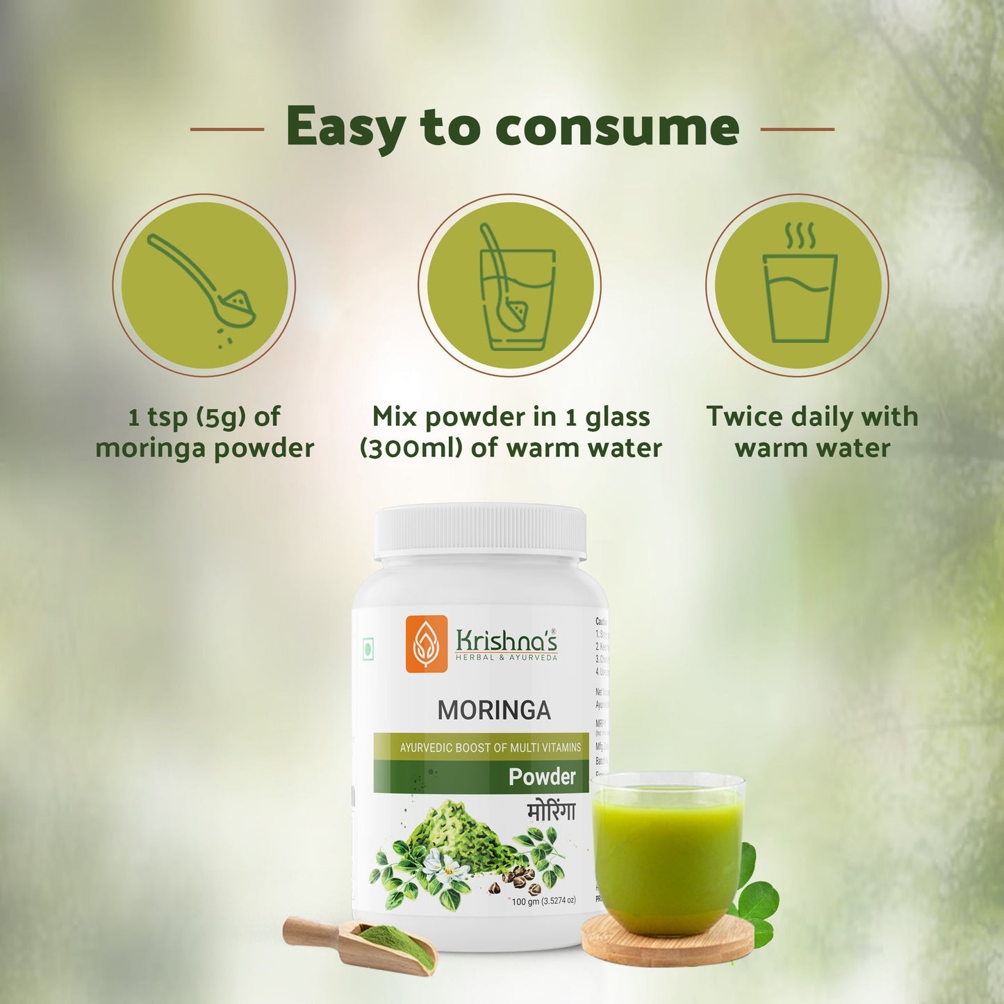 Krishna'S Herbal & Ayurveda Moringa Powder