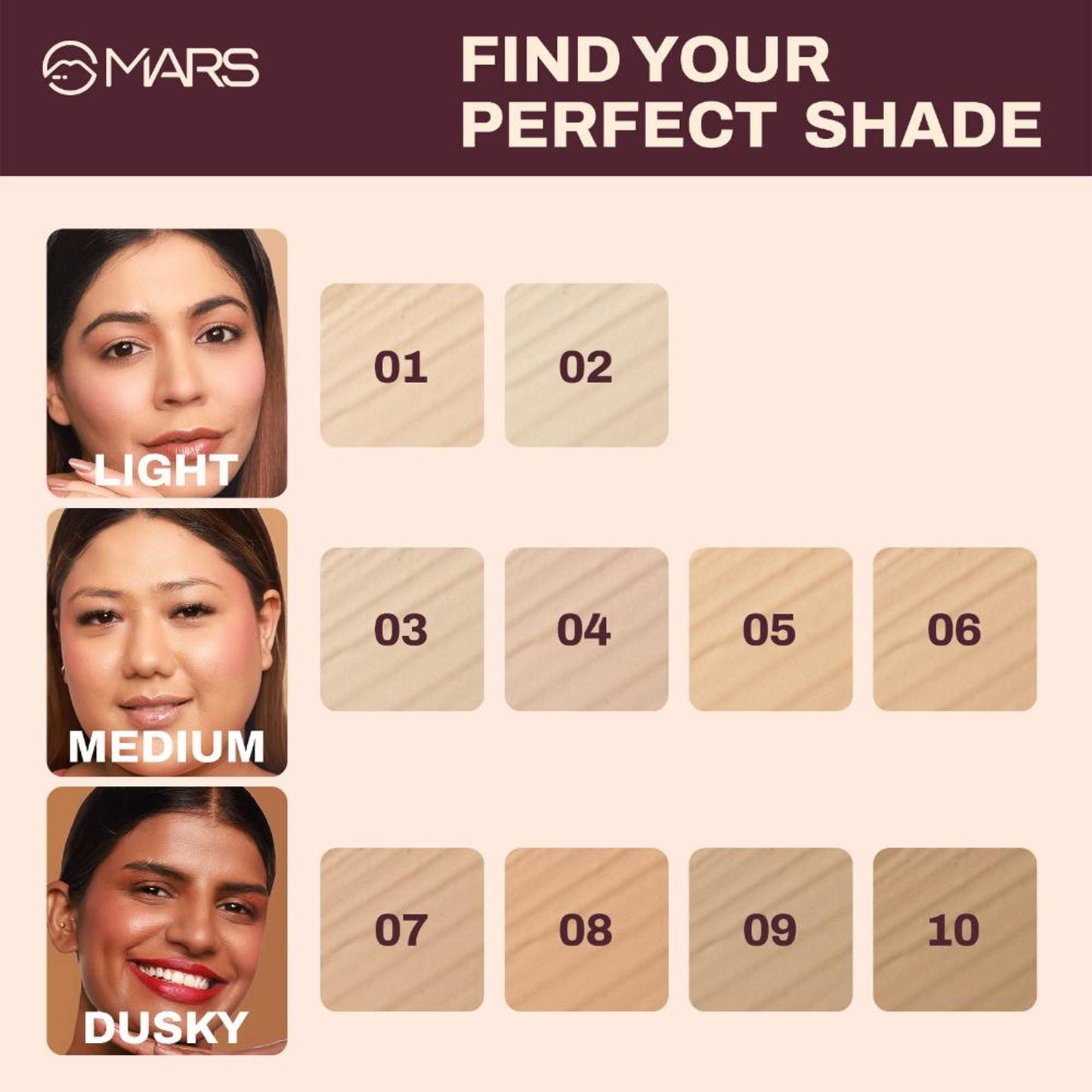 MARS Cosmetics SPF30 PA+++ Zero Blend Weightless Foundation - 04 Almond Butter
