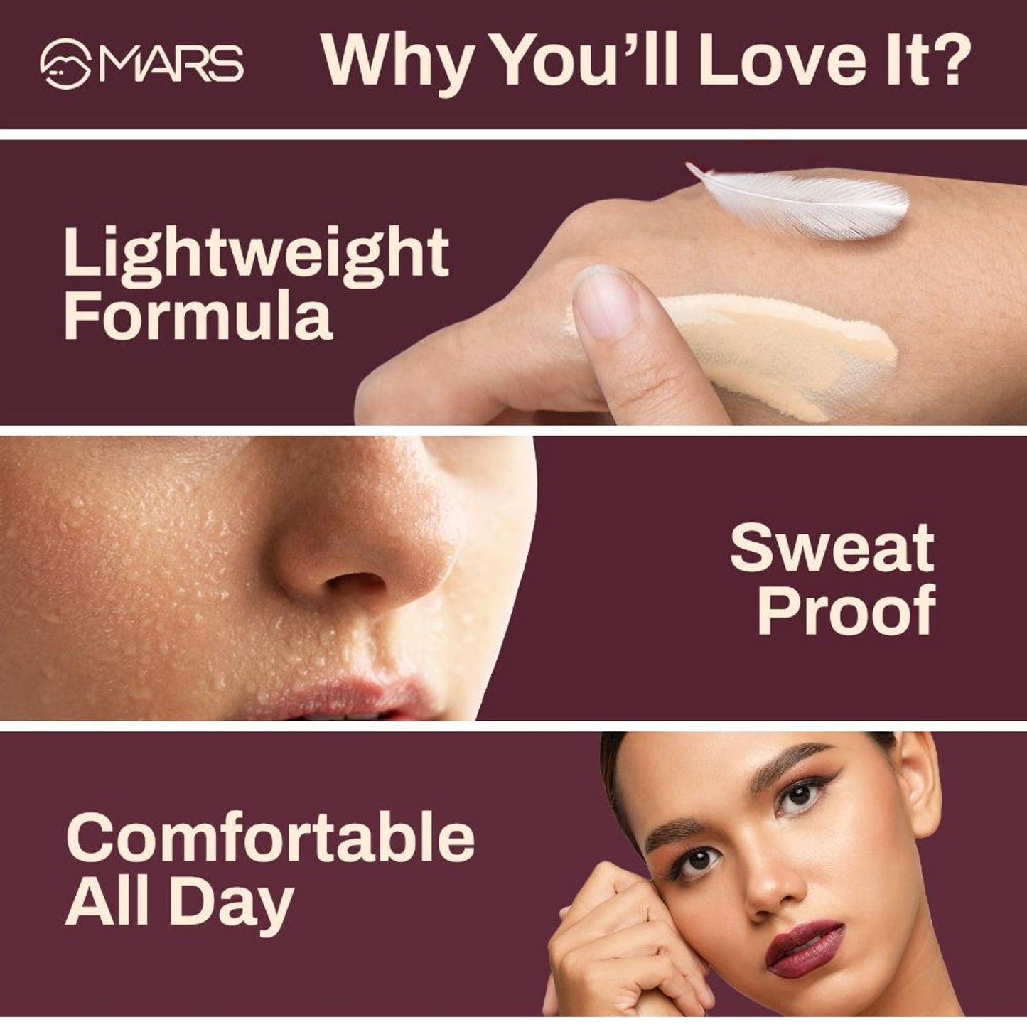 MARS Cosmetics SPF30 PA+++ Zero Blend Weightless Foundation - 05 Biscotti Bliss