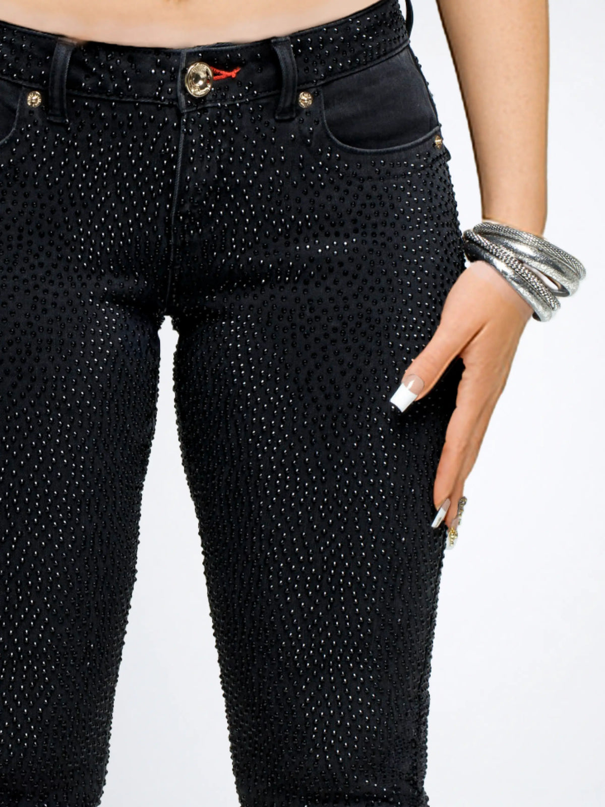 Rain on Me Low-Rise Jean - Black