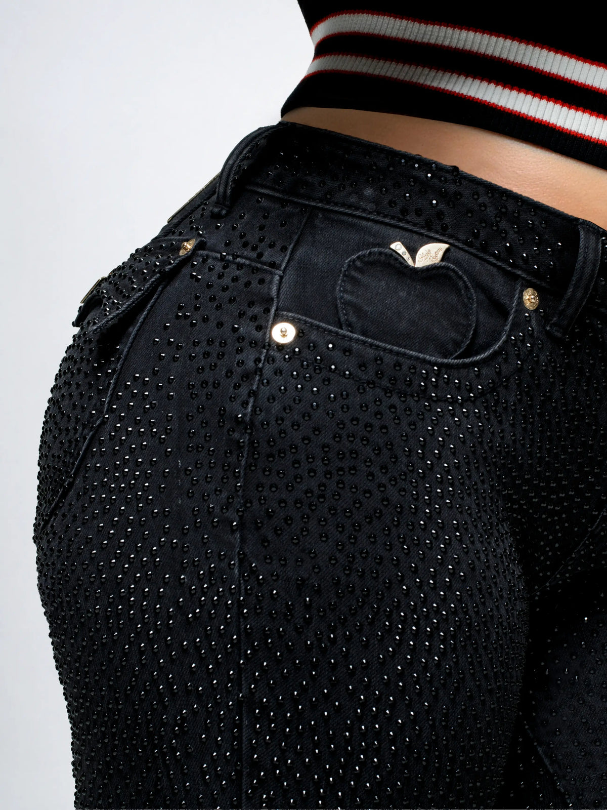 Rain on Me Low-Rise Jean - Black