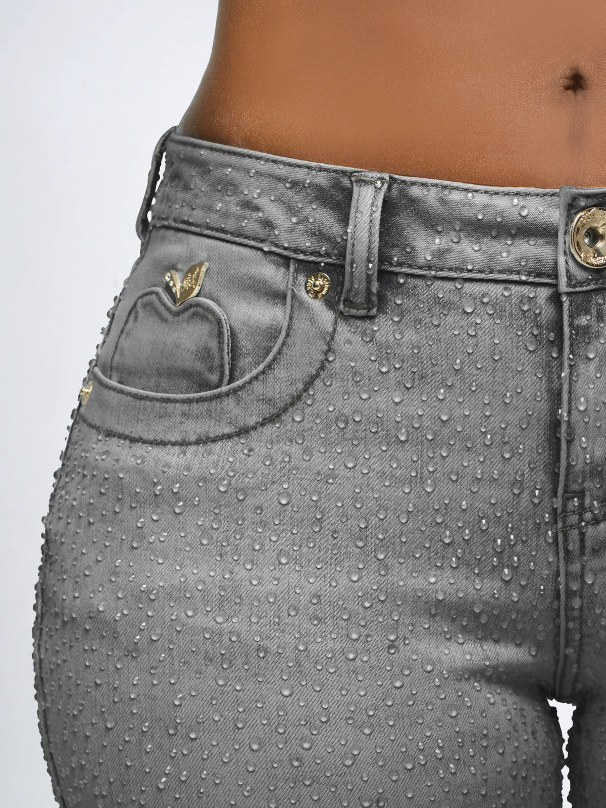 Rain on Me Low-Rise Jean - Black