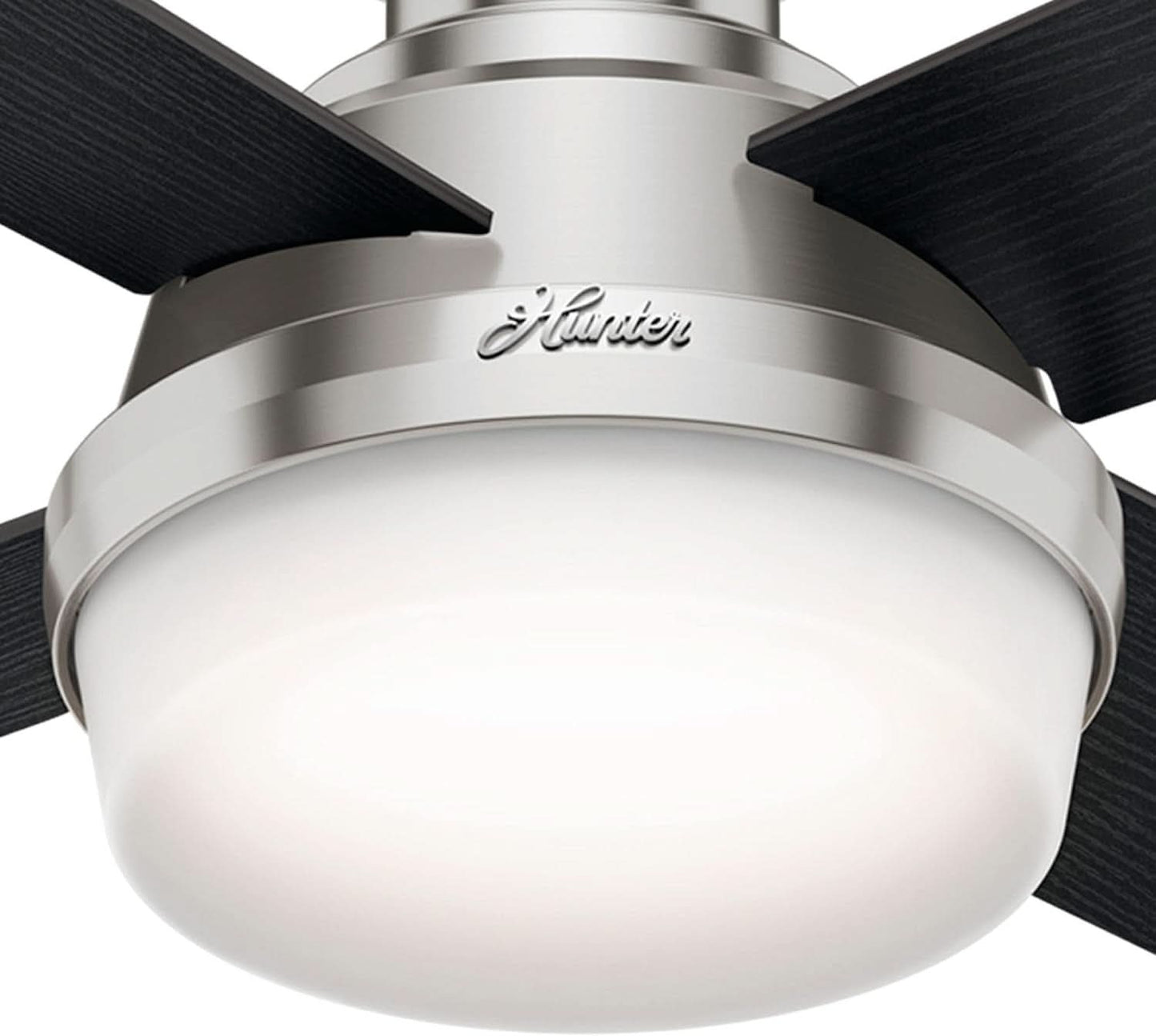 Fan Dempsey 44 Inch Brushed Nickel Ceiling Fan With LED