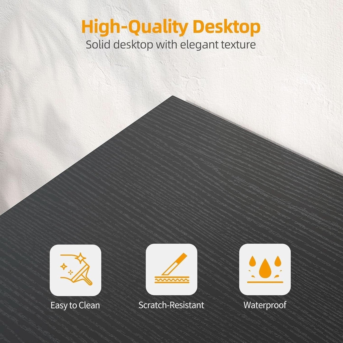 L Shaped Computer Desk With Power Outlets 47 Inch Corner