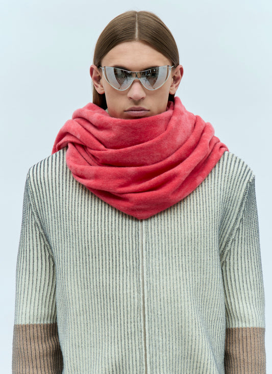 Acne Studios Men Narrow Tie-Dye Wool Scarf
