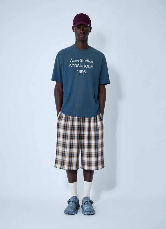 Acne Studios Men Check Shorts