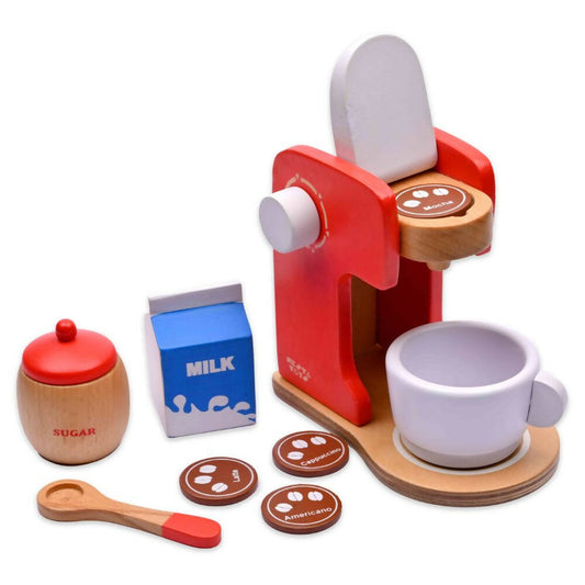 Nesta Toys Wooden Coffee Maker Toy - Multicolor