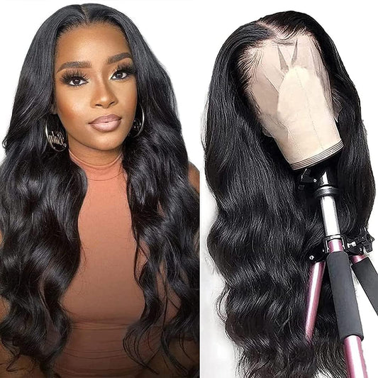 AM Lace Front human hair wig