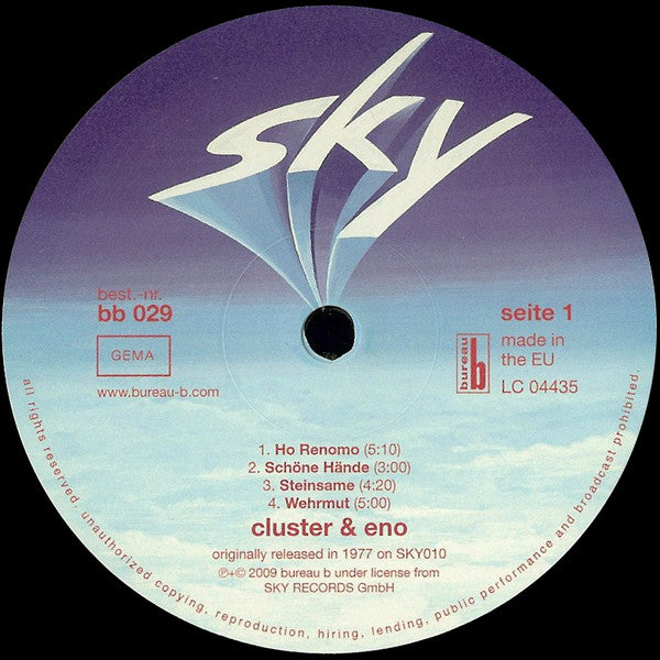 Cluster & Eno | Mint (M) Mint (M)