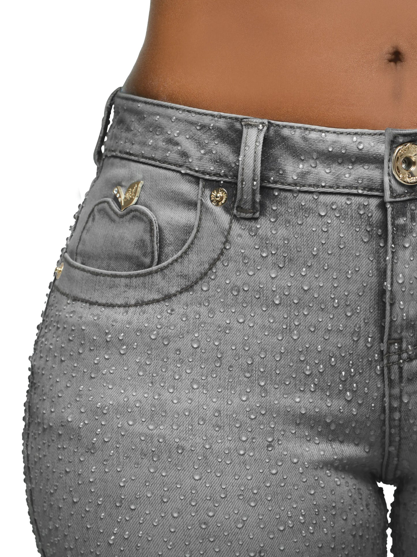 Rain on Me Low-Rise Jean - Black