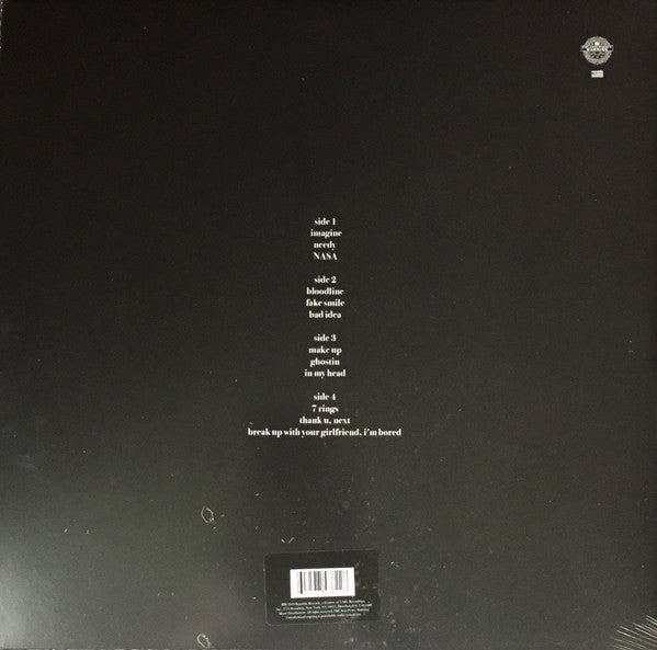 Ariana Grande Thank U, Next Republic Records 2xLP, Album Mint (M) Mint (M)