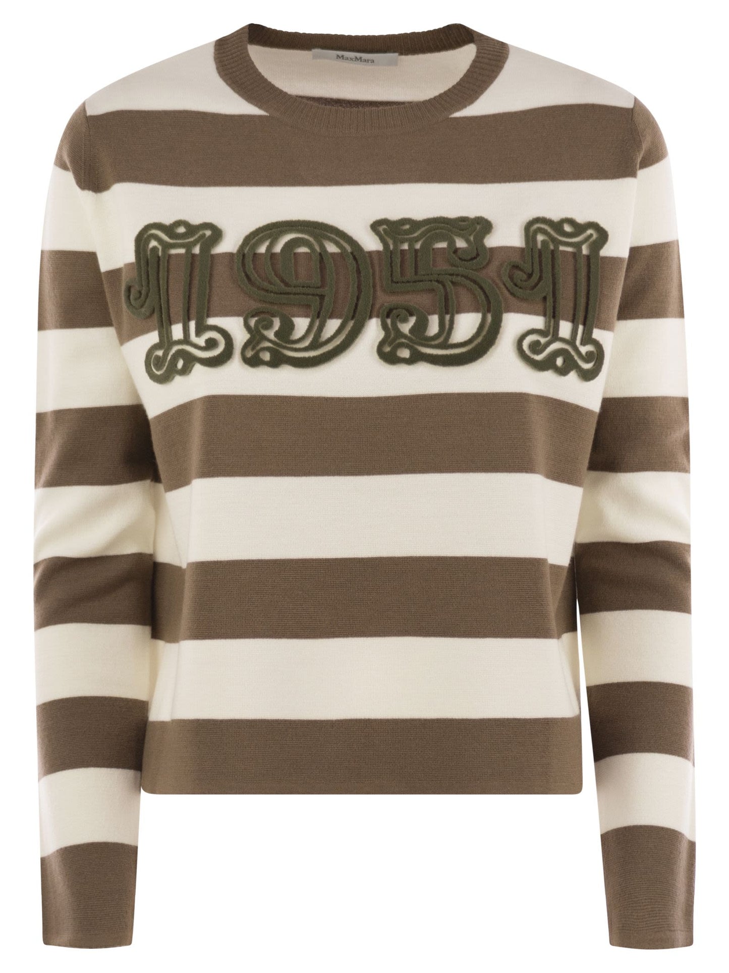 Max Mara Women Viterbo - Wool Sweater With Embroidery