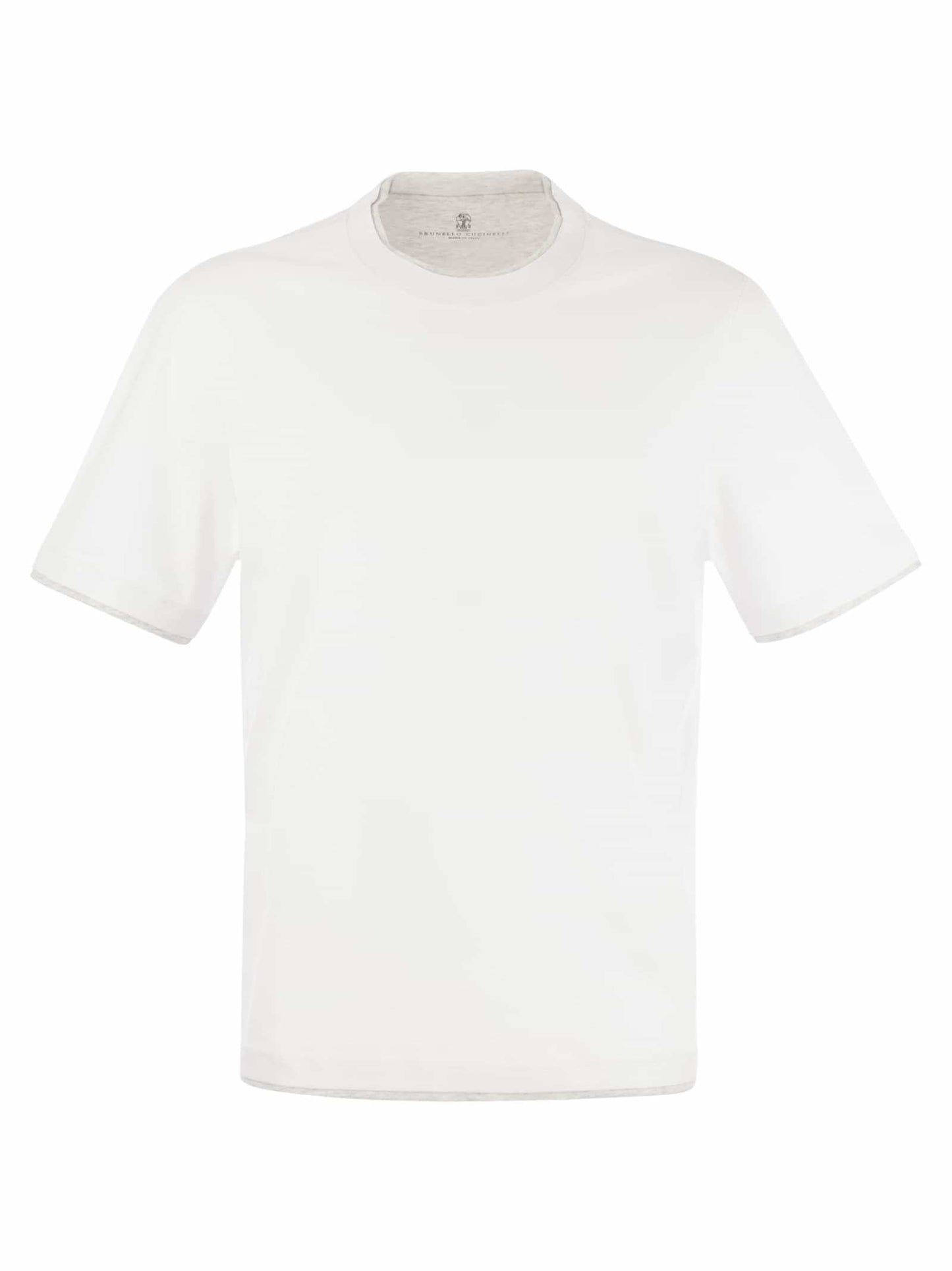 Brunello Cucinelli Men Slim Fit Crew-Neck T-Shirt In Lightweight Cotton Jersey