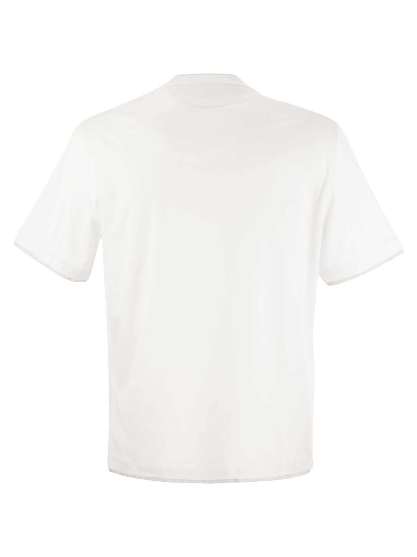 Brunello Cucinelli Men Slim Fit Crew-Neck T-Shirt In Lightweight Cotton Jersey