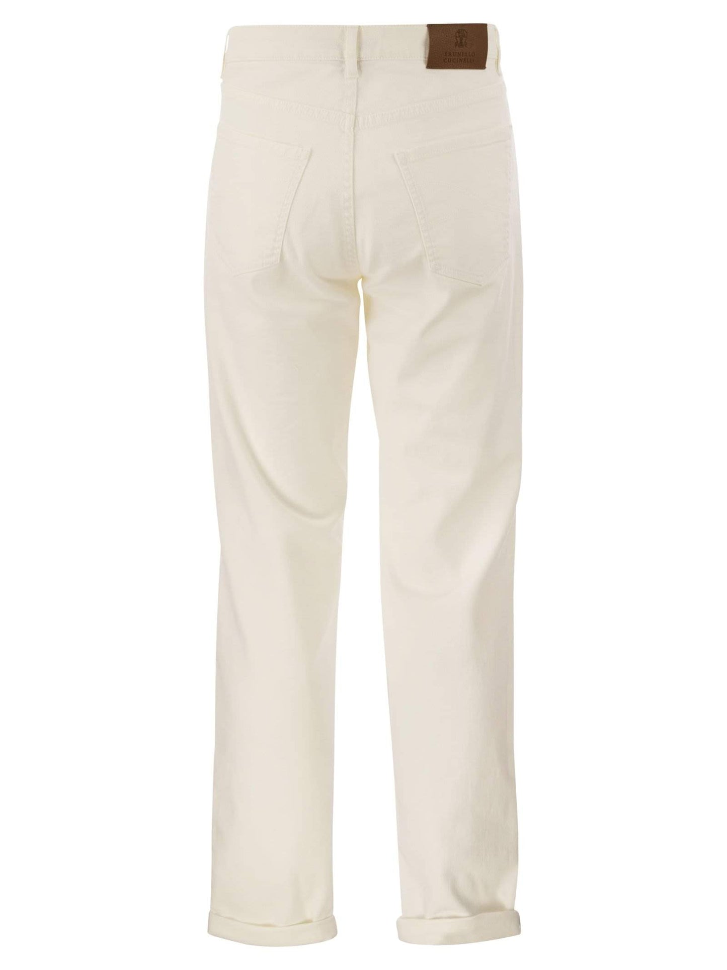 Brunello Cucinelli Men Five-Pocket Traditional Fit Trousers In Light Comfort-Dyed Denim