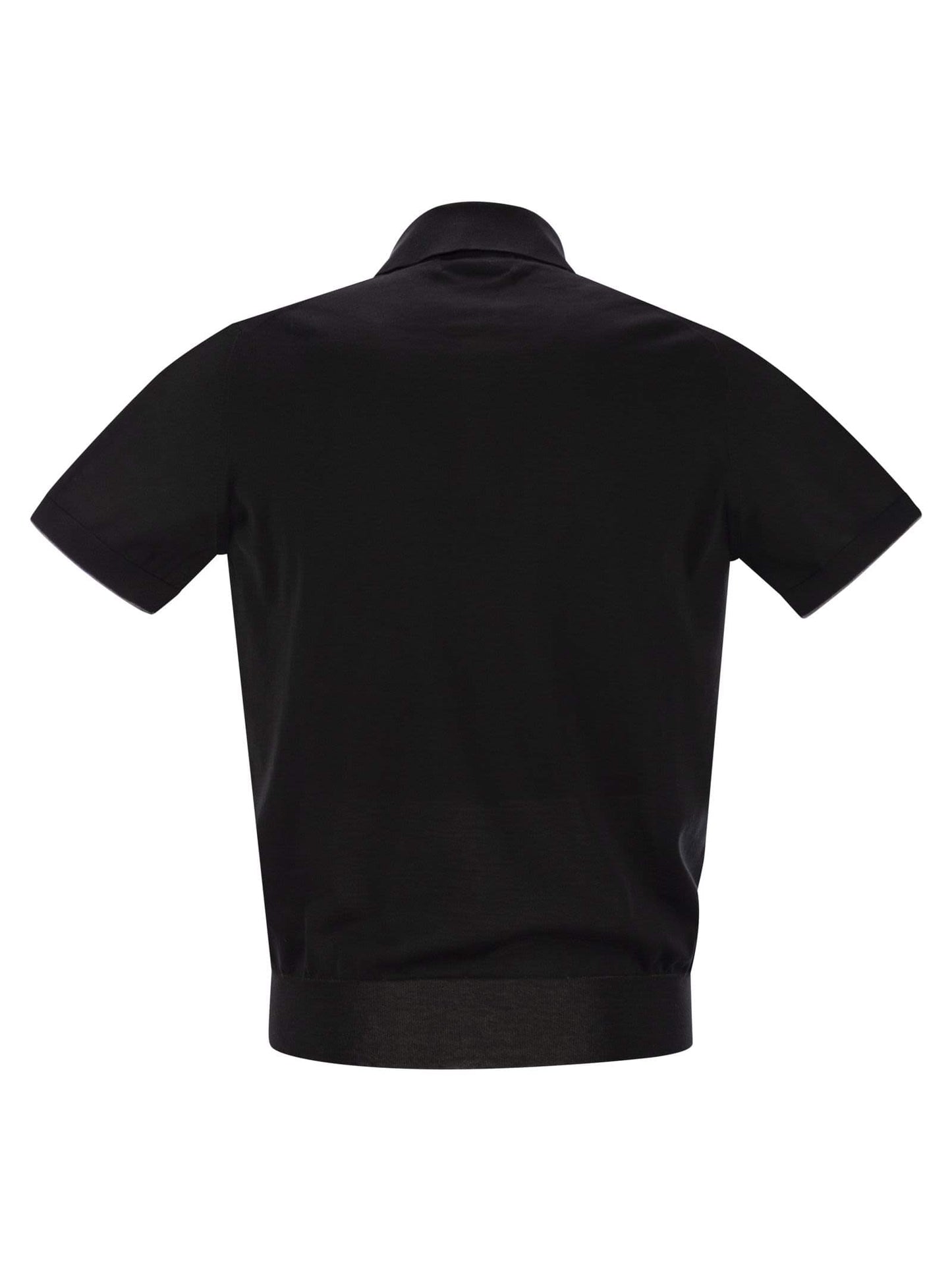 Brunello Cucinelli Men Lightweight Cotton Knit Polo Shirt