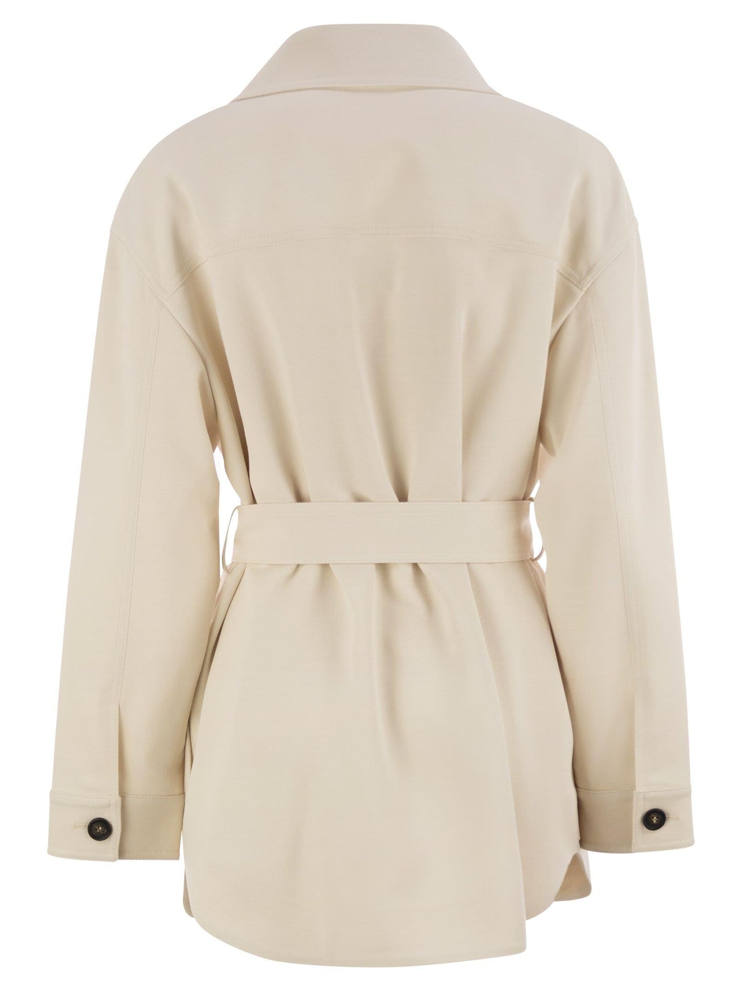 Brunello Cucinelli Women Viscose And Wool Safari Jacket