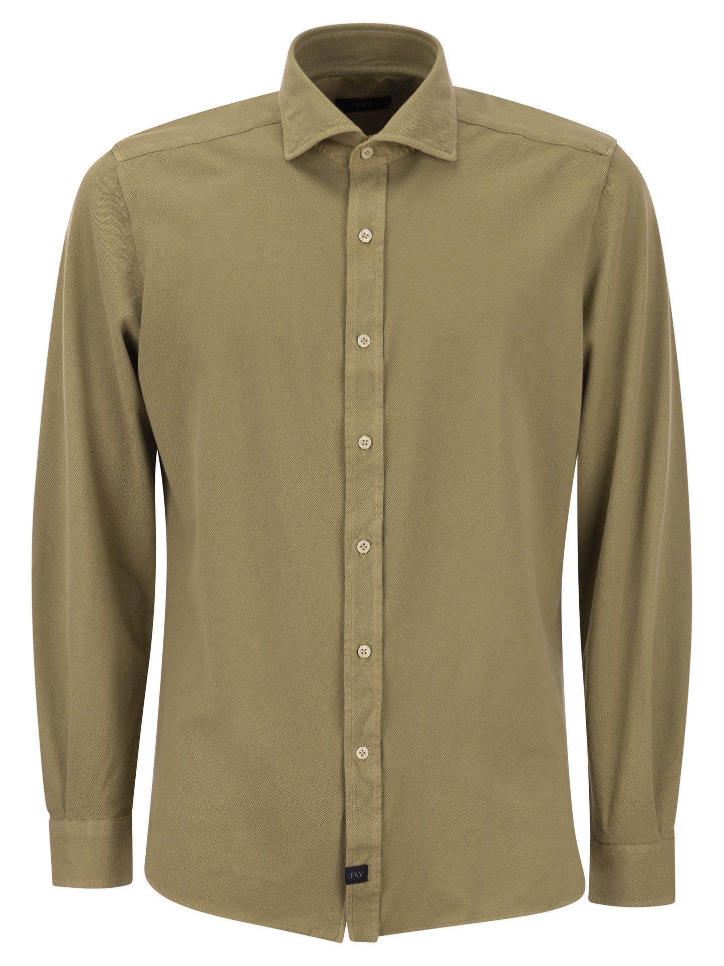 Fay Men Cotton French Collar Shirt