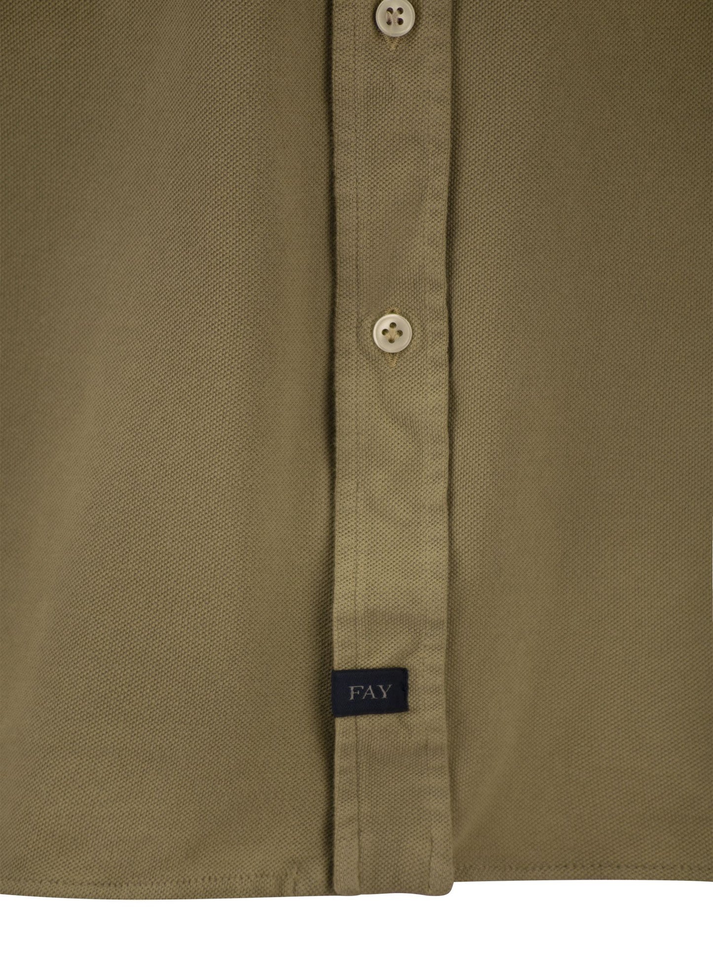 Fay Men Cotton French Collar Shirt