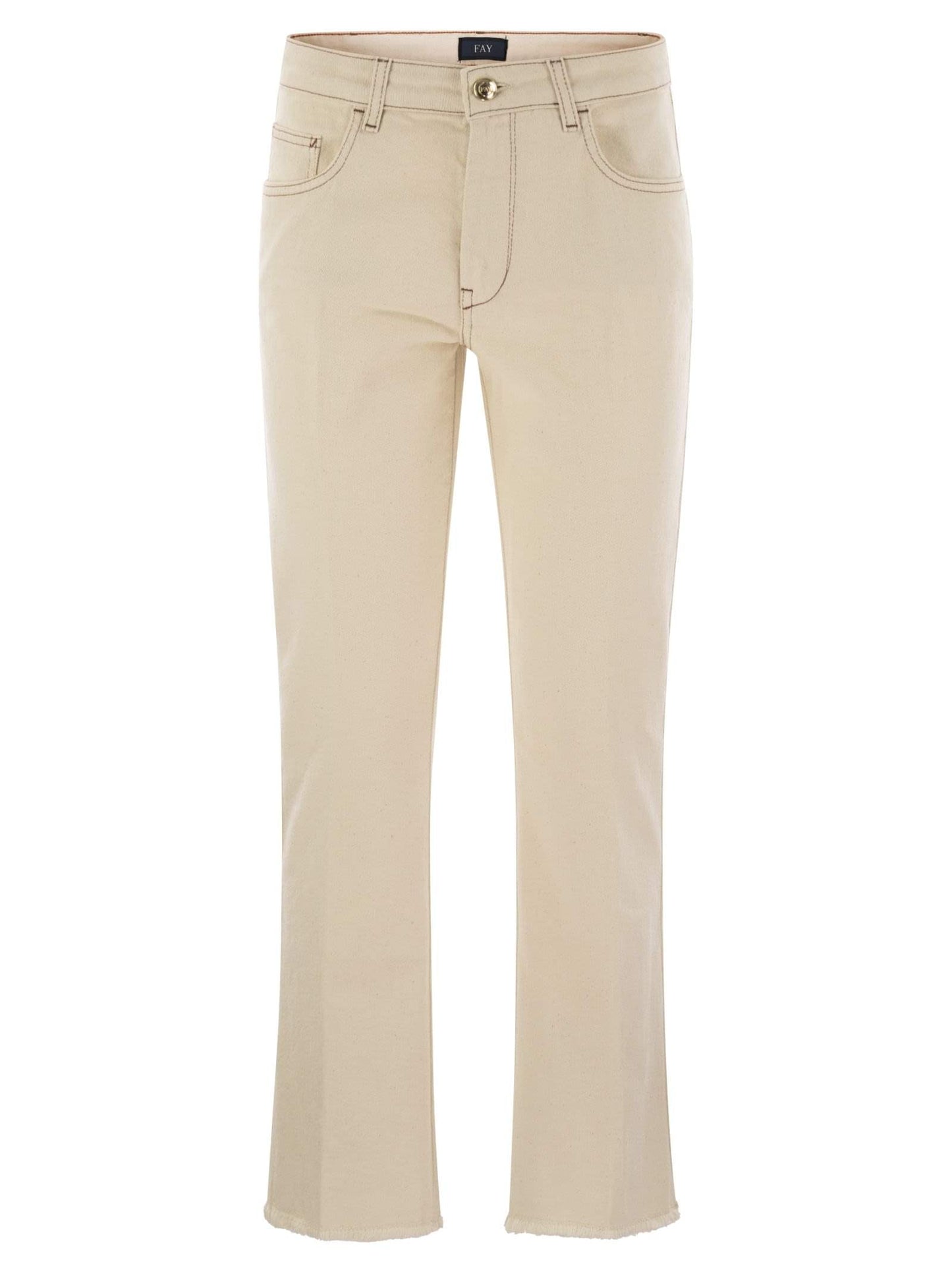Fay Women Denim 5-Pocket Trousers