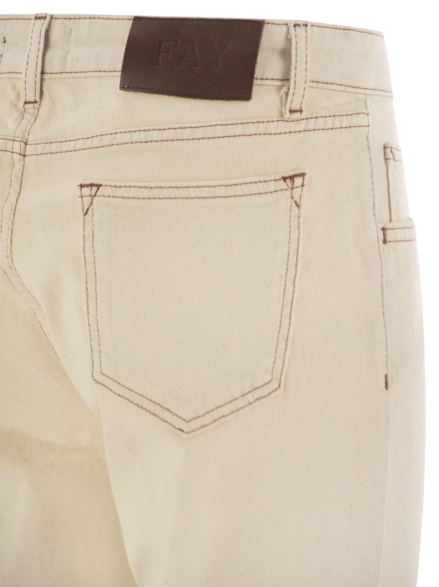 Fay Women Denim 5-Pocket Trousers