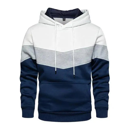 Autumn Casual Hoodie Male Thick Hoodies Hip Hop Streetwear Hooded Pullover Men Clothing  Hoodies for Men Pullover Hip Hop Colors Block Pocket Mens Shirts Sport Tops Sweatshirts