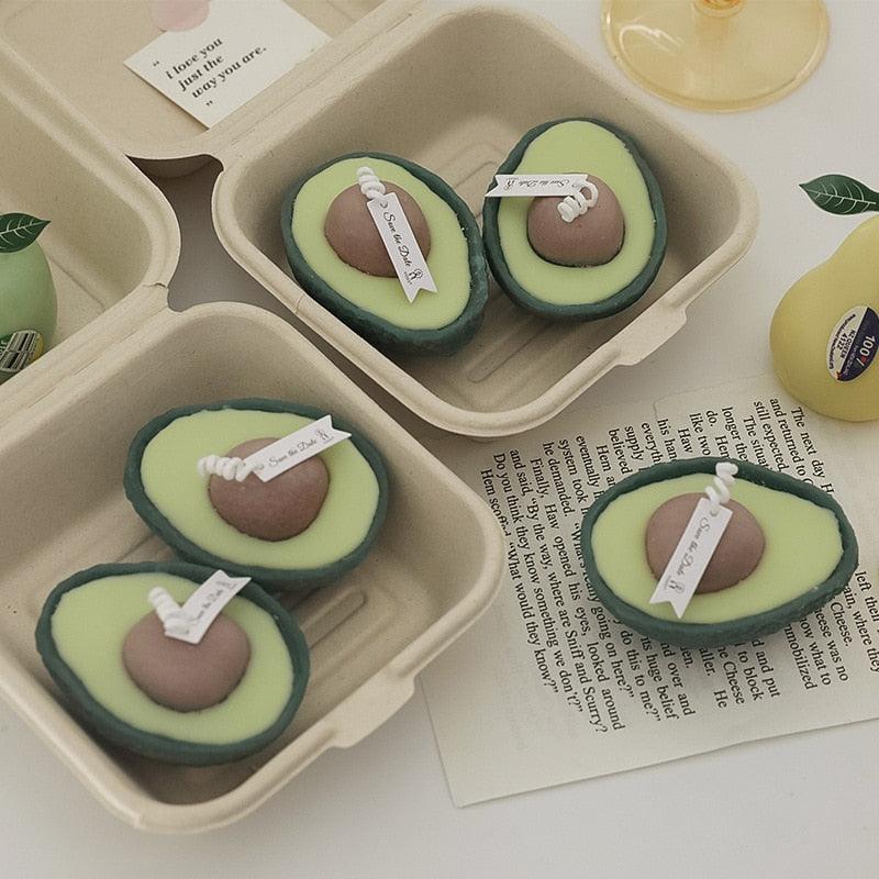 Avocado Candle Paraffin Scented Candles for Birthday Wedding Photography Home Decoration Scented Candles Paraffin Wax Candle