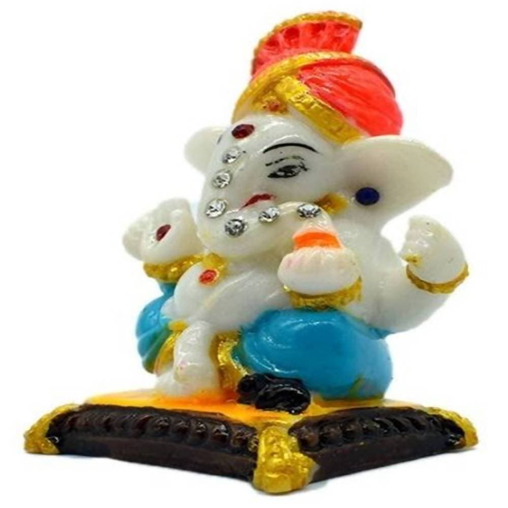 Puja N Pujari Ganesha Showpiece Idol For Car Dashboard