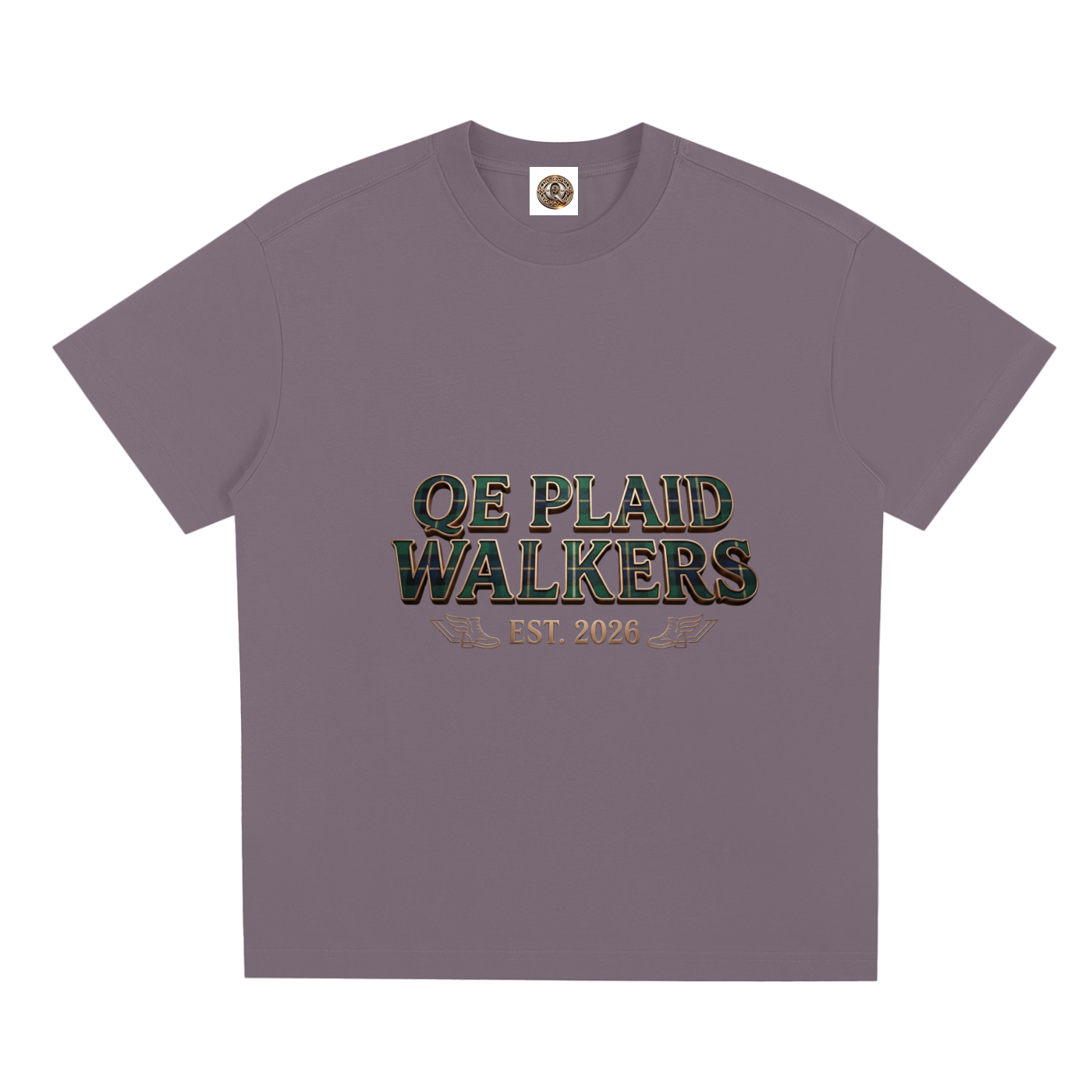 QE Plaid Walkers Quick-Dry Cooling T-Shirt